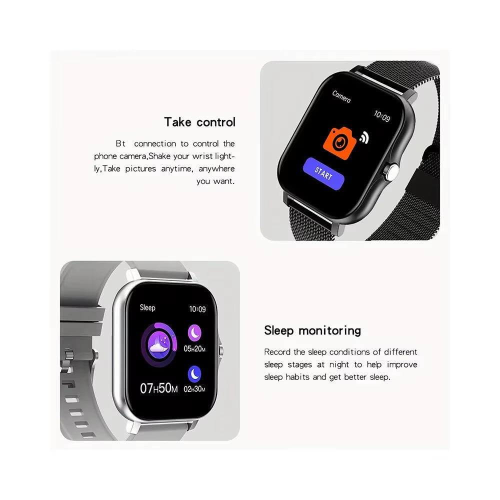 2023 Smart Watch for Men Women Gift for Full Touch Screen Sport Fitness Watches BT Call Digital Smartwatch Wristwatch