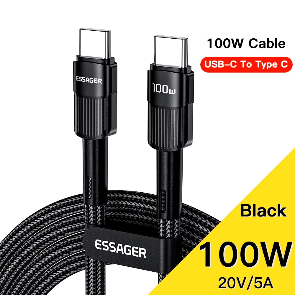 7A USB Type C Cable for Realme Huawei P30 Pro 66W Fast Charging Wire USB-C Charger Data Cord for Samsung Oneplus Poco F3
